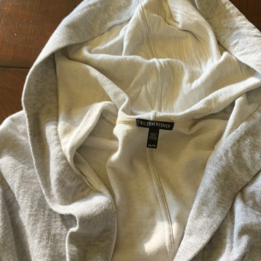Eileen Fisher-100% Organic Cotton Hoodie